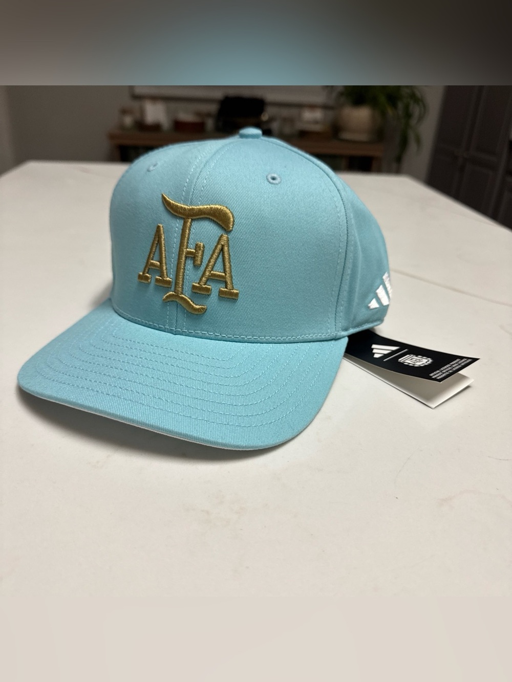 adidas Argentina 2026 Team AFA Logo Adjustable Blue Adult Hat NWT